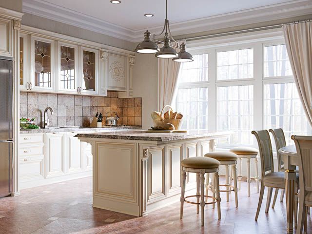 Interior visualization - Kitchen classics