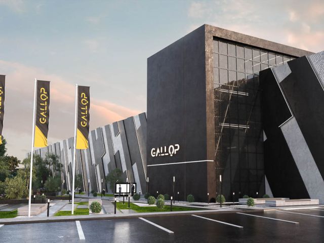 Exterior visualization - Gallop Office Building